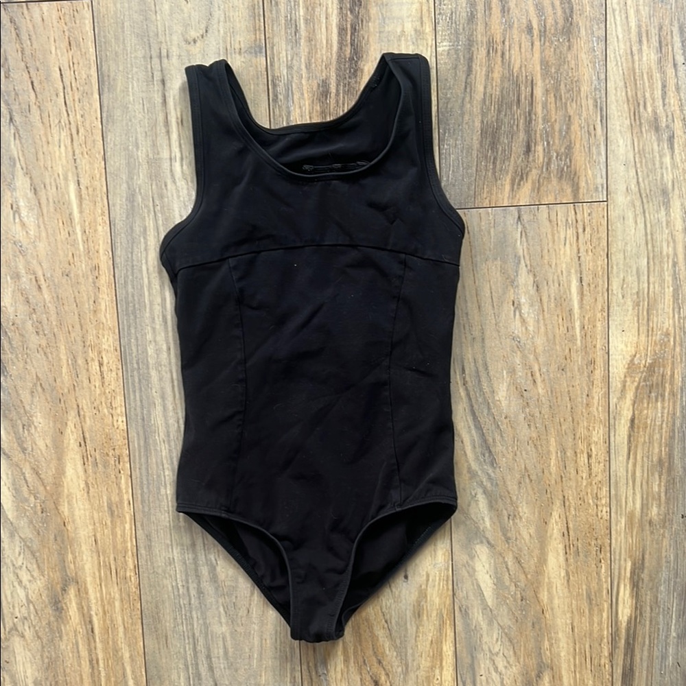 Black Sleeveless Leotard